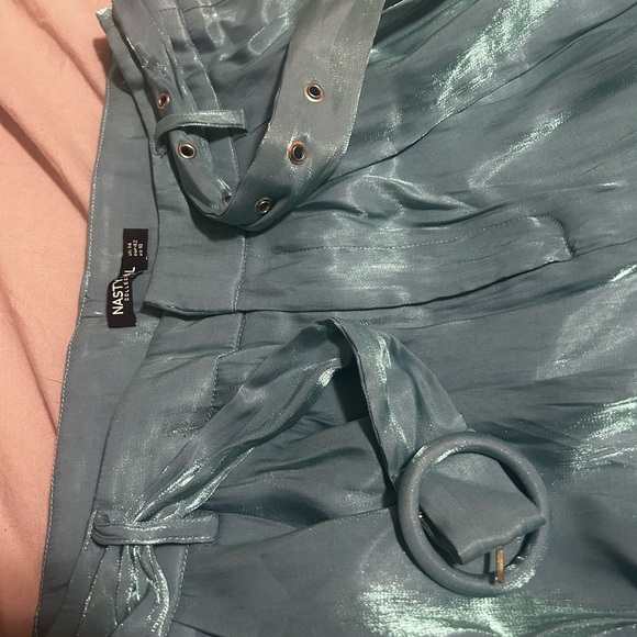 NASTY GAL blue wide leg suit - Picture 6 of 6